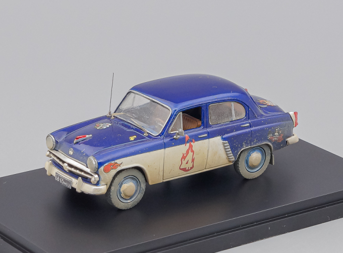 МОСКВИЧ 407, синий / белый