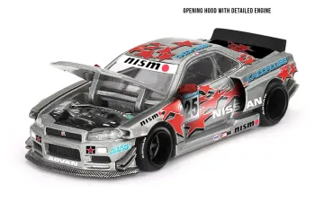 NISSAN Skyline GT-R (R34) *Kaido Star Racing* V1 (1999), silver / red / black
