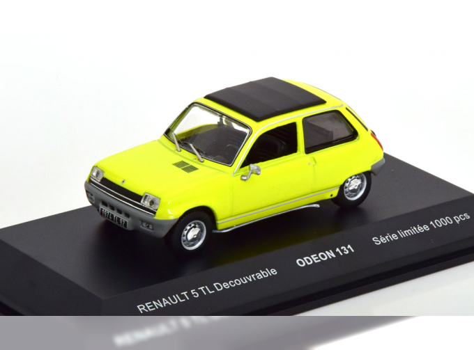 RENAULT 5 TL Decouvrable, yellow black