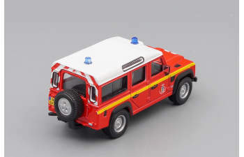 LAND ROVER Defender 110, red / white