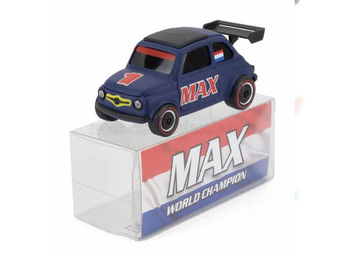 FIAT 500 Brums Livery Max №1 World Champion (2024) - F1 Wheels, Matt Blue