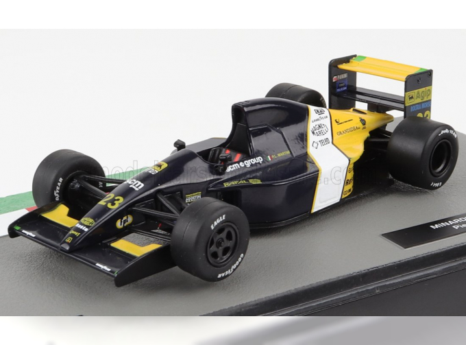 MINARDI F1 M191 Ford N23 Season (1991) Pierluigi Martini, Yellow Black White