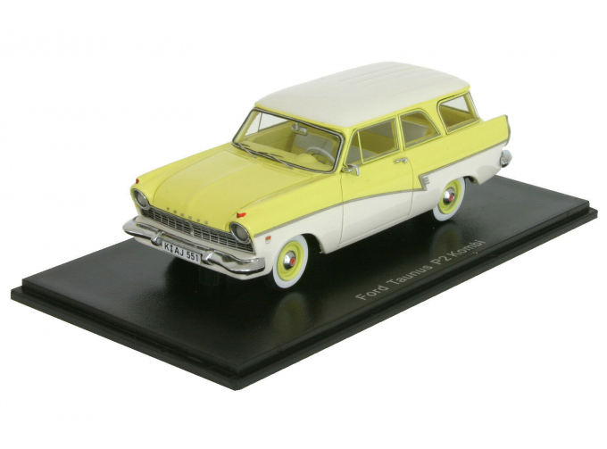 Ford Taunus P2 Kombi 1958 yellow / white