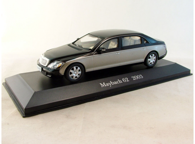 MAYBACH 62 (2003), Mercedes Offizielle Modell-Sammlung 58, black