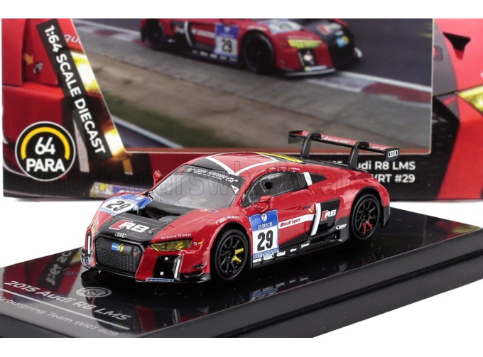 AUDI R8 Lms Team Wrt Audi Sport №29 24h Nurburgring (2015) Nicki Thiim - Christer Joens - Pierre Kaffer - Laurens Vanthoor, Red Black