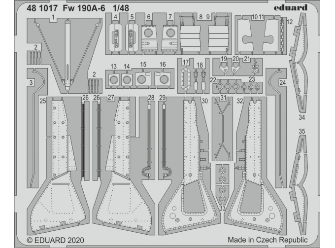 Набор фототравления Fw 190A-6