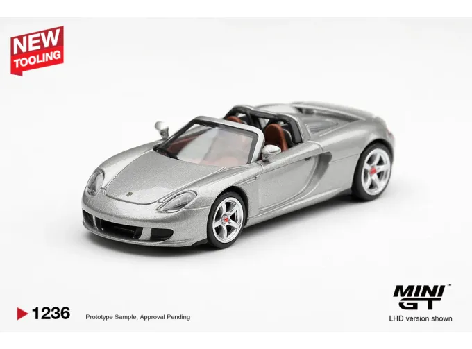 PORSCHE Carrera GT (2006), silver metallic 
