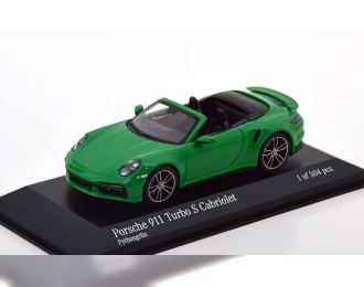 PORSCHE 911 (992) Turbo S Convertible (2020), green