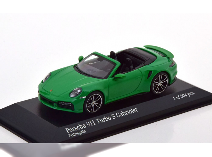 PORSCHE 911 (992) Turbo S Convertible (2020), green