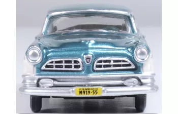 CHRYSLER New Yorker Deluxe Coupe St.Regis (1955), Jade Green/Platinum