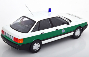 AUDI 80 B3 Polizei (1989), White Green