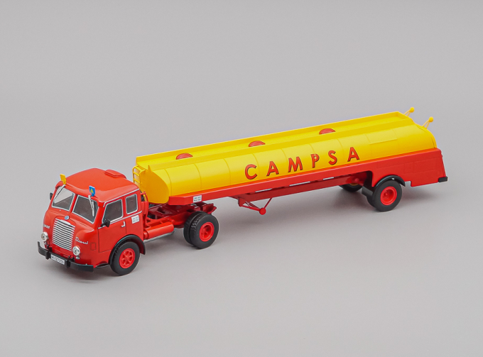 PEGASO Mofletes Diesel Tanker Truck Campsa Fuel (1949), red / yellow