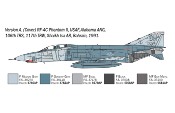 Сборная модель BOEING Rf-4 C/e Panthom Ii War Aircraft - Us Navy - South Vietnam 1965