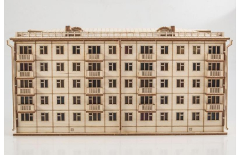 Сборная модель Хрущёвка пятиэтажный дом