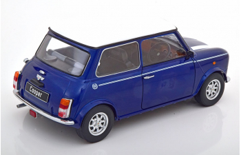 MINI Cooper RHD, blue metallic / white