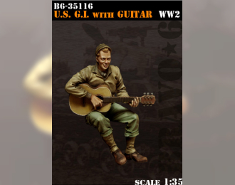 U.S. GI With Guitar, WW2 / Солдат армии США с гитарой, Вторая мировая война