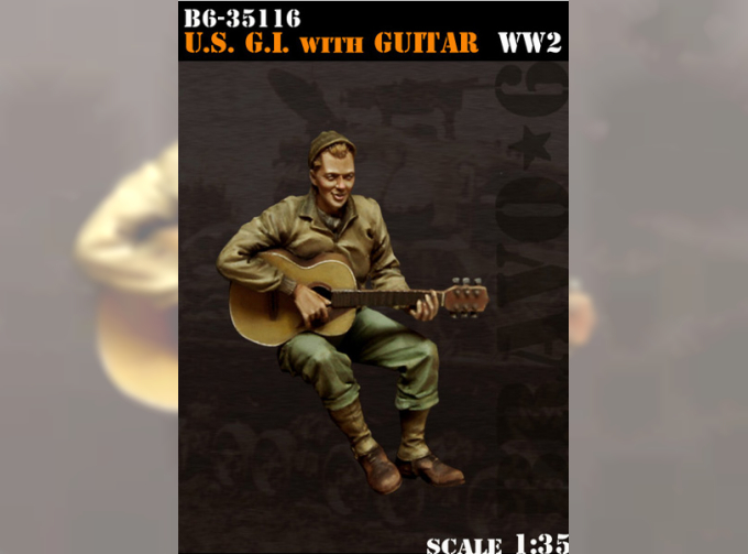 U.S. GI With Guitar, WW2 / Солдат армии США с гитарой, Вторая мировая война