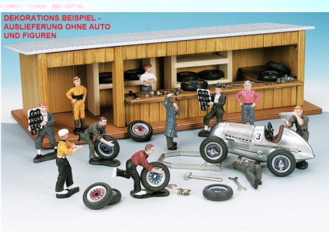 Boxengasse aus Holz mit