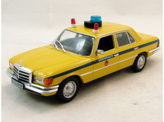 MERCEDES-BENZ 450 SEL (W116) милиция CCCP, Полицейские Машины Мира 22, желтый