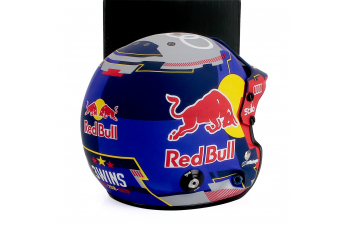 STILO Casco Helmet Carlos Sainz Sr Team Audi Rs Q E-tron E2 Sport №204 Winner Rally Dakar (2024), Blue Red Yellow