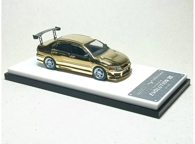 MITSUBISHI Evolution EVO VII, chrome gold