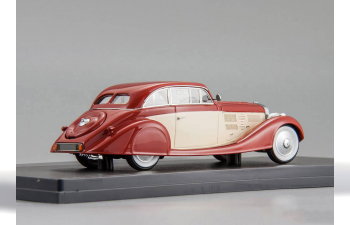 DELAGE D8 105S Aerodynamic Coupe (1935), maroon / white