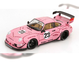 PORSCHE 911 (993) Sopranos RWB Bodykit Pink Pig (2020), pink red