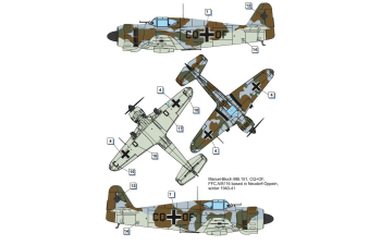Сборная модель Marcel Bloch MB.151 C.1 foreign service (Greece & Luftwaffe) (товар без коробоки)