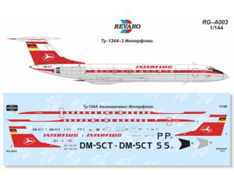 Декаль Ту-134А Интерфлюг