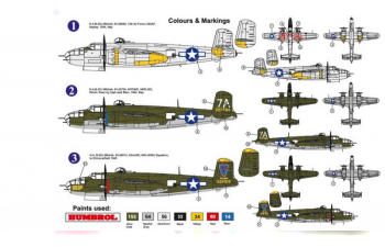 Сборная модель American bomber of W.W.ll B-25J Mitchell USAAF