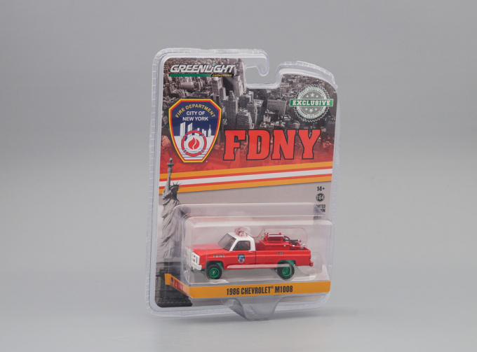 CHEVROLET M1008 4x4 "Fire Department City of New York" (FDNY) with Fire Equipment, Hose and Tank 1986 (Greenlight!)