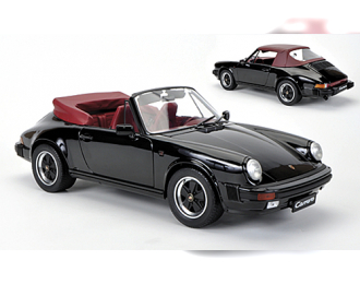 PORSCHE 911 Carrera 3.2 convertible, black