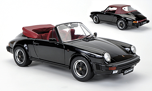 PORSCHE 911 Carrera 3.2 convertible, black