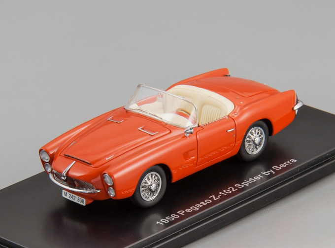 PEGASO Z-102 Spider Serra Barcelona open roof (1956), red