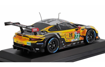PORSCHE 911 991-2 4.2l Rsr-19 Team Hubauto Racing №72 24h Le Mans (2021) Maxime Martin - Alvaro Parente - Dries Vanthoor, Yellow Black Silver