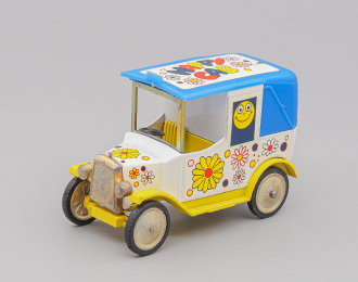 FORD Model T Taxi "Happy Car", white / yellow / blue