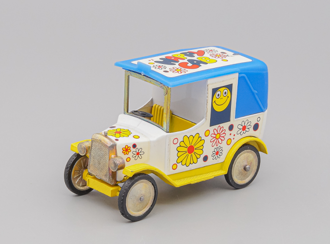 FORD Model T Taxi "Happy Car", white / yellow / blue