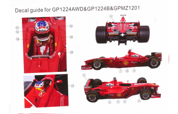 FERRARI F1 F300 №3 Pole Position And Winner Monza Italy Gp (with Pilot Driver) (1998) Michael Schumacher, Red