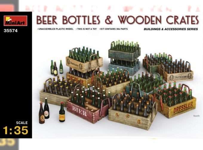 Аксессуары BEER BOTTLES & WOODEN CRATES