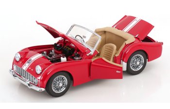 TRIUMPH TR3A, red white