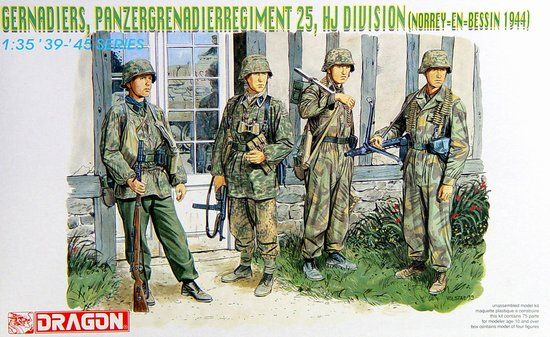Сборная модель GRENADIERS, Pz.Gren.Rgt.25, HJ DIVISION (NORREY0ENBESSIN 1944)