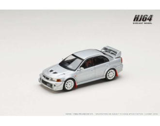 MITSUBISHI Lancer GSR Evolution 6 (T.M.E.) (CP9A) with Mud flap, satellite silver (M) 2000