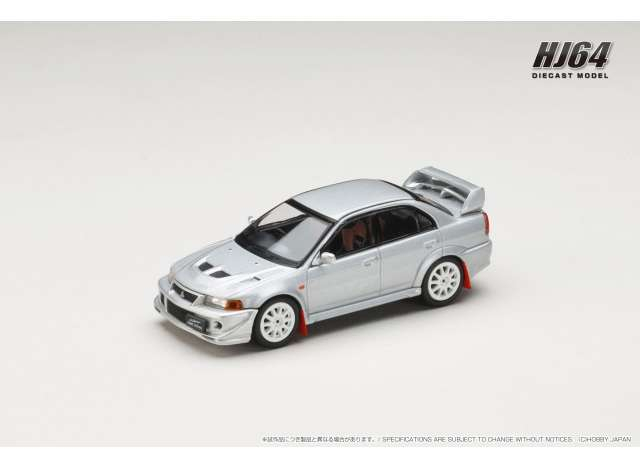 MITSUBISHI Lancer GSR Evolution 6 (T.M.E.) (CP9A) with Mud flap, satellite silver (M) 2000