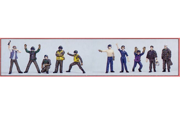 Сборная модель U.S. Navy Flight Deck Crew & Fire Engine