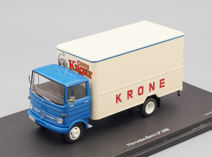 MERCEDES-BENZ LP608 фургон CIRCUS KRONE (1968), blue / beige