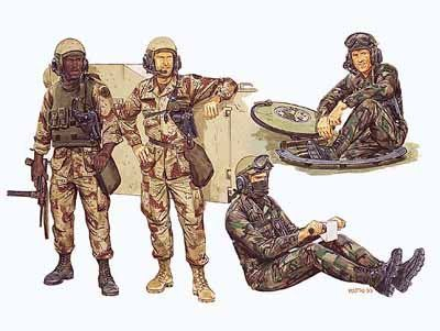 Сборная модель Солдаты U.S tank crew