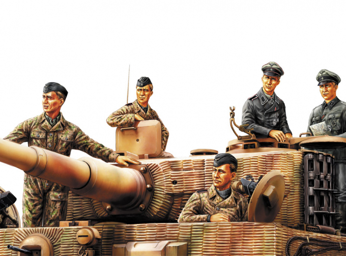 Сборная модель Германские танкисты (Нормандия 1944 г.)