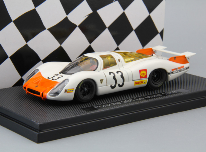 PORSCHE 908 Le Mans #33 (1968), white / orange