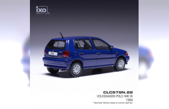 VOLKSWAGEN Polo (1994), blue