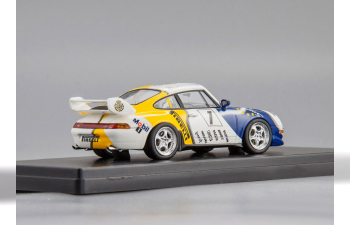 PORSCHE 911 (993) Cup 3.8 VIP Car Porsche Cup (1996), white / blue / yellow